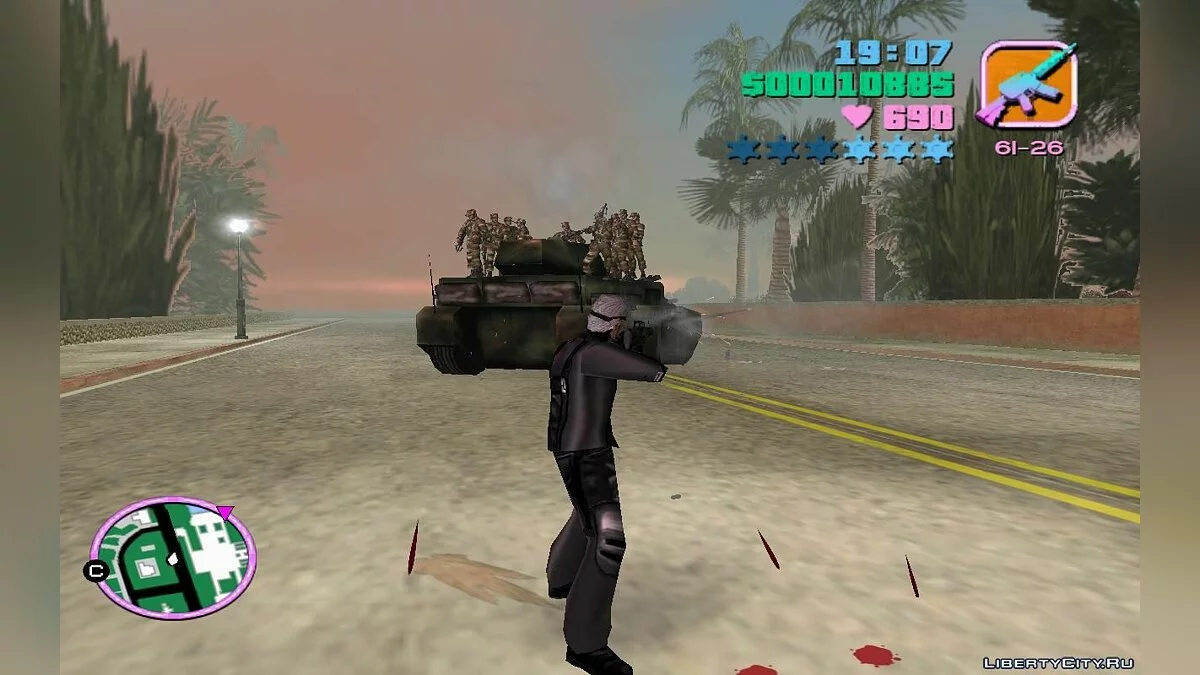 Танки з солдатами на даху, що патрулюють міські дороги (VC) 2.3 / GTA Vice City