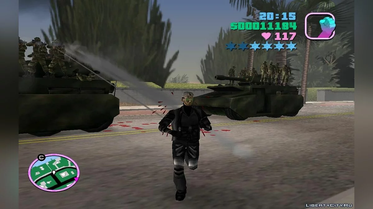 Танки з солдатами на даху, що патрулюють міські дороги (VC) 2.3 / GTA Vice City