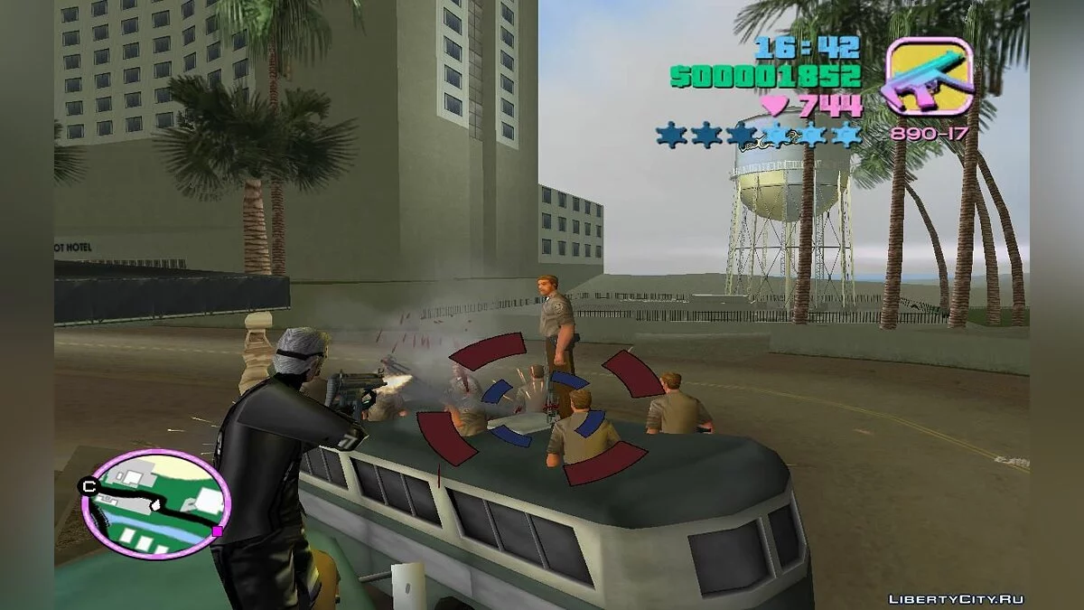Prison Buses Transporting Inmates with Guards Inside (VC) 2.0 / GTA Vice City