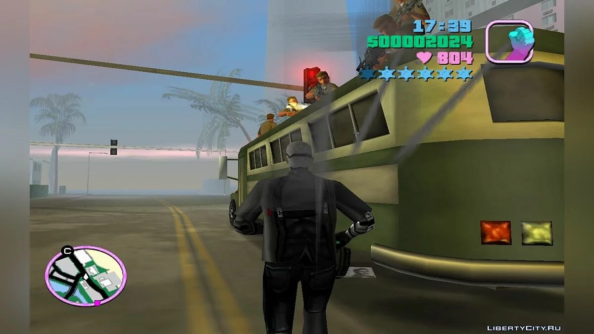 Prison Buses Transporting Inmates with Guards Inside (VC) 2.0 / GTA Vice City