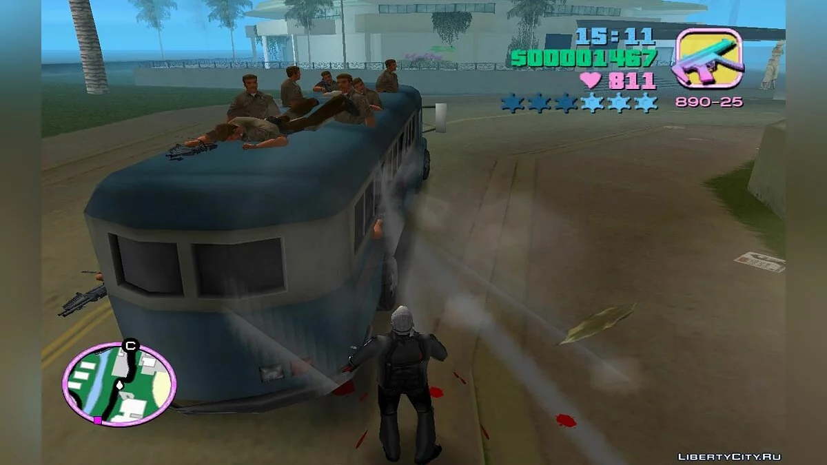 Prison Buses Transporting Inmates with Guards Inside (VC) 2.0 / GTA Vice City