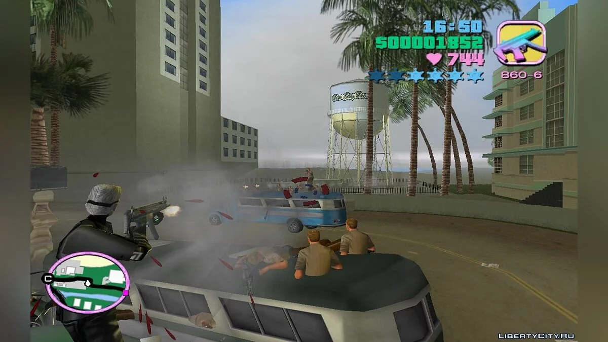 Prison Buses Transporting Inmates with Guards Inside (VC) 2.0 / GTA Vice City