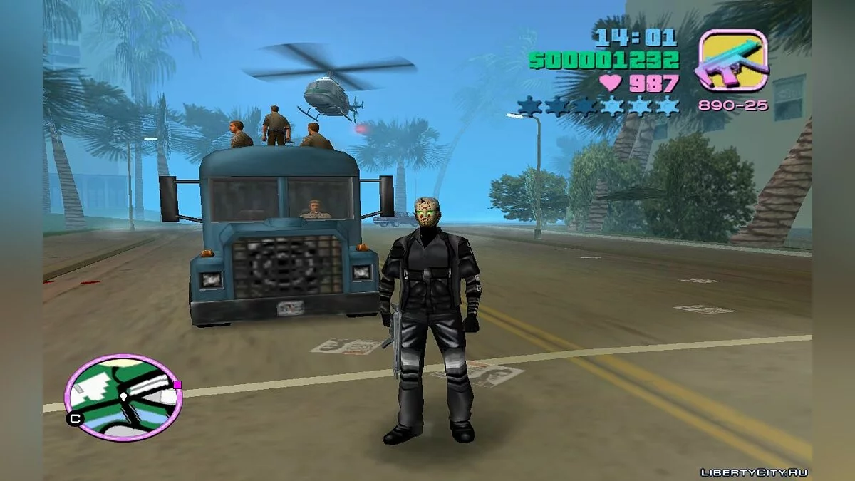 Prison Buses Transporting Inmates with Guards Inside (VC) 2.0 / GTA Vice City