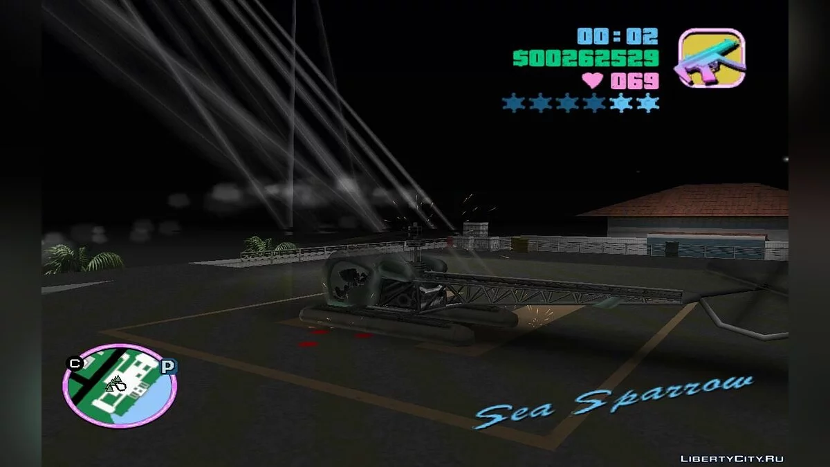 Угон броньованого Морського воробея з даху особняка Діаза (VC) 1.2 / GTA Vice City