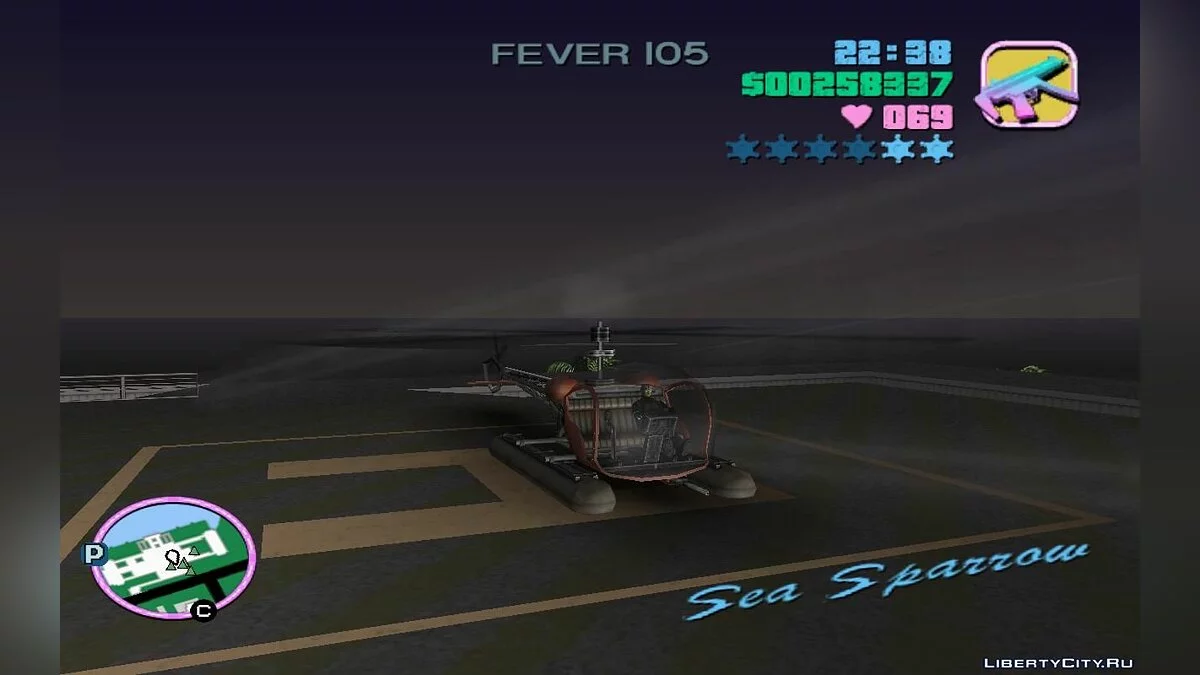 The Heist of the Armored Sea Sparrow from Diaz's Mansion Roof (VC) 1.2 / GTA Vice City
