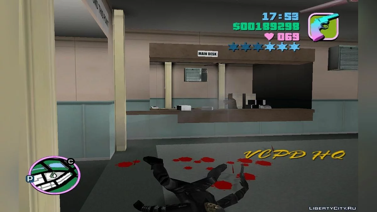 Heist of an Armored Helicopter from the Police Station Roof (VC) 1.2 / GTA Vice City