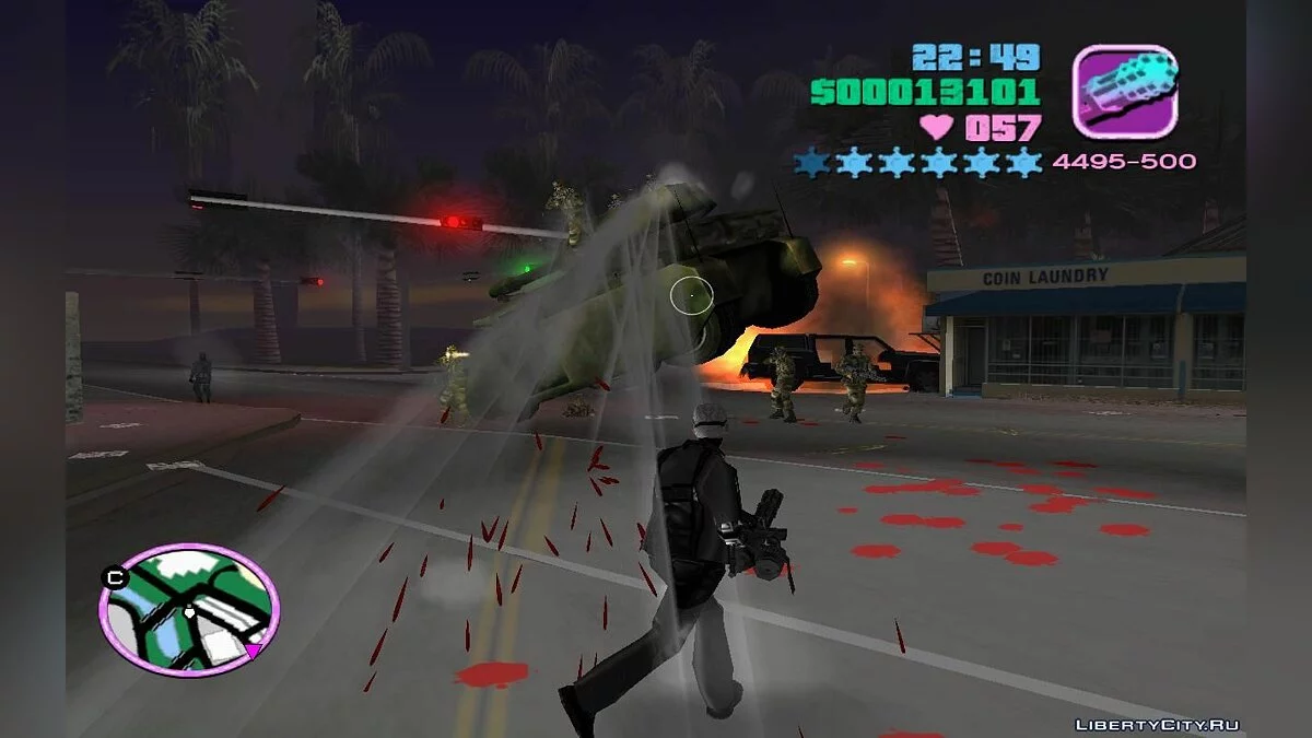 Повітряно-десантні танки Носорогуси з солдатами зверху (VC) 1.3 / GTA Vice City