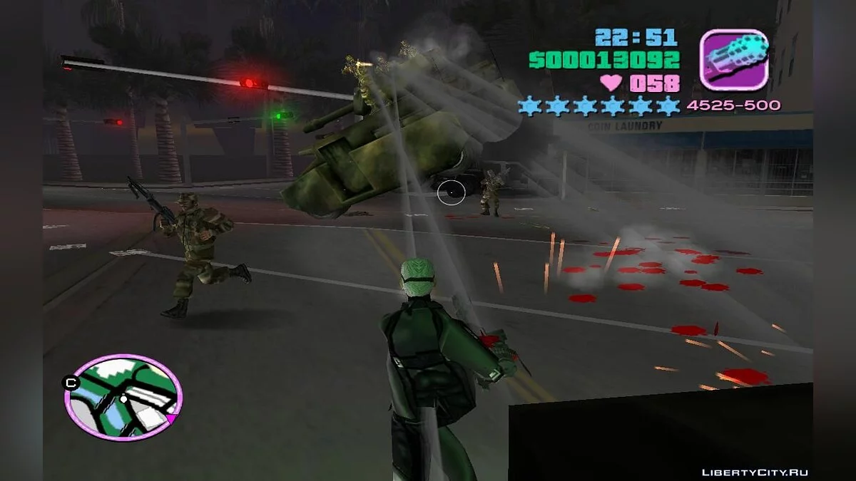 Повітряно-десантні танки Носорогуси з солдатами зверху (VC) 1.3 / GTA Vice City