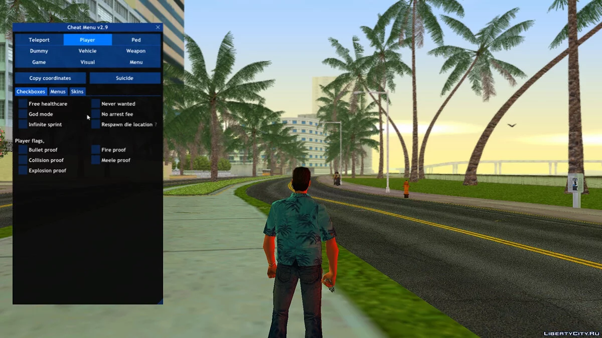 Cheat Menu v3.2 / GTA Vice City