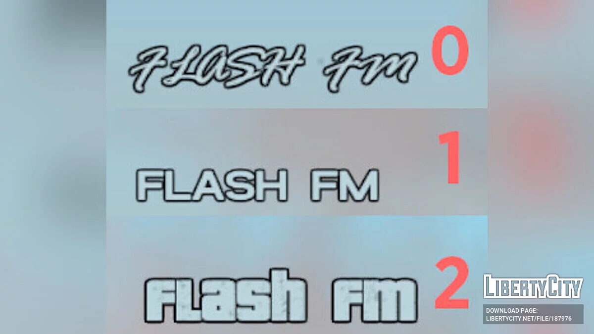 Змінювач шрифтів радіостанції / GTA Vice City