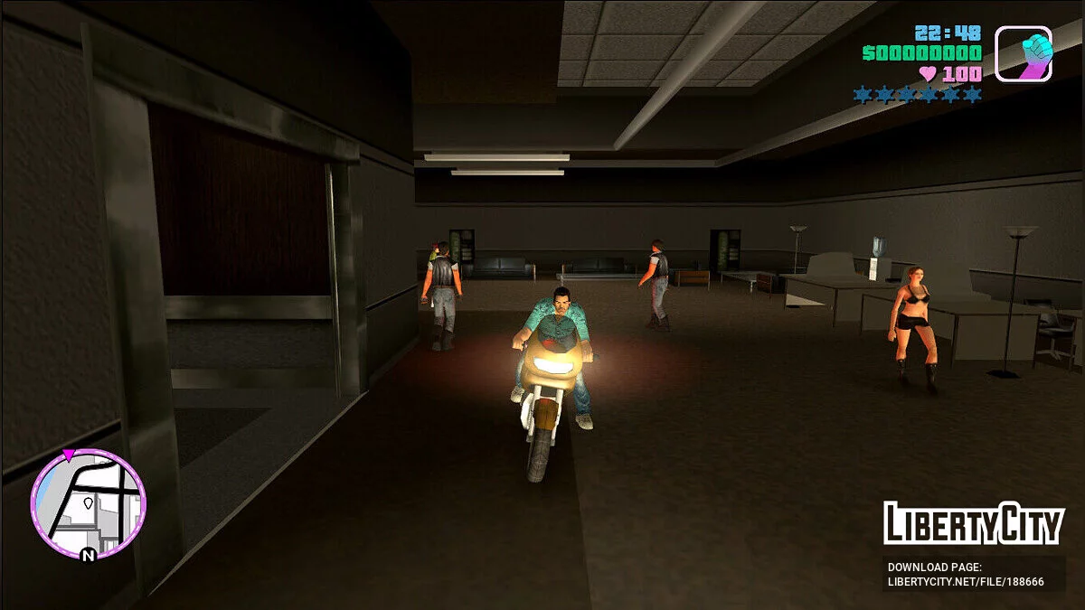 A working elevator in the Downtown office / GTA Vice City