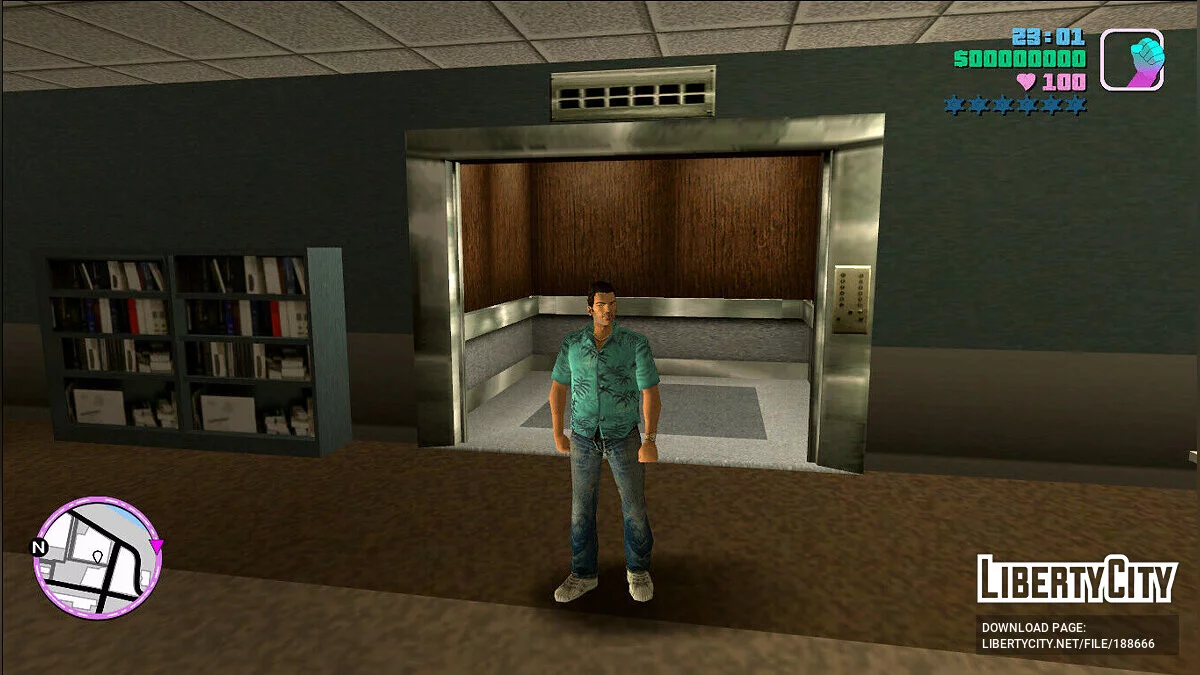A working elevator in the Downtown office / GTA Vice City