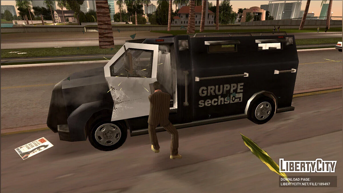 Ability to break down a locked car door / GTA Vice City