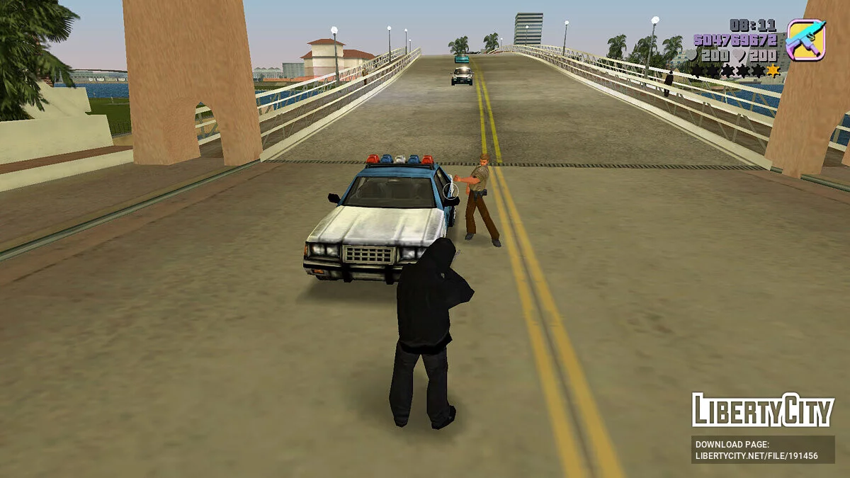 Drivers reacting to weapons / GTA Vice City