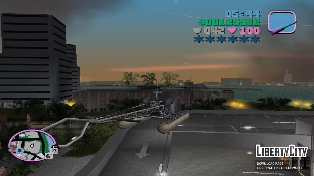 Покупка всього транспорту на даху стоянки торгового центру / GTA Vice City