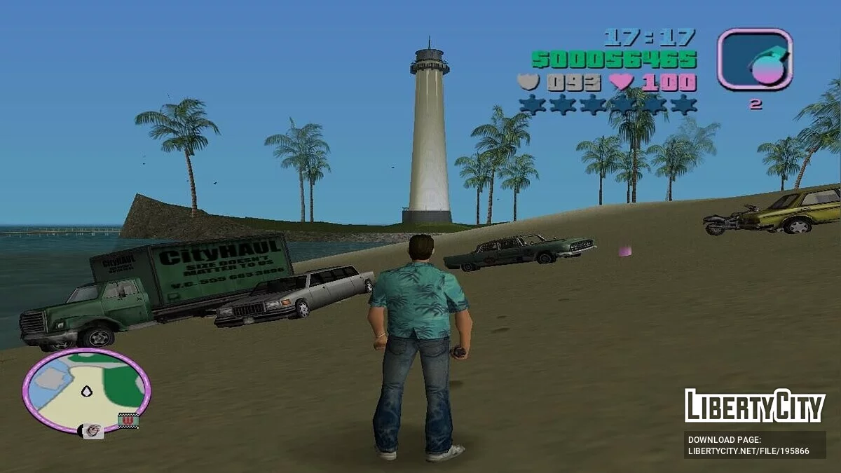 Покупка всього транспорту у маяка / GTA Vice City