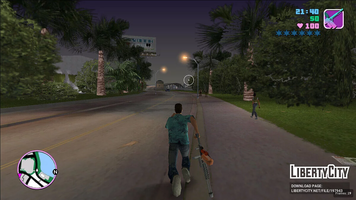 Sprint With Two-Handed Weapons / GTA Vice City