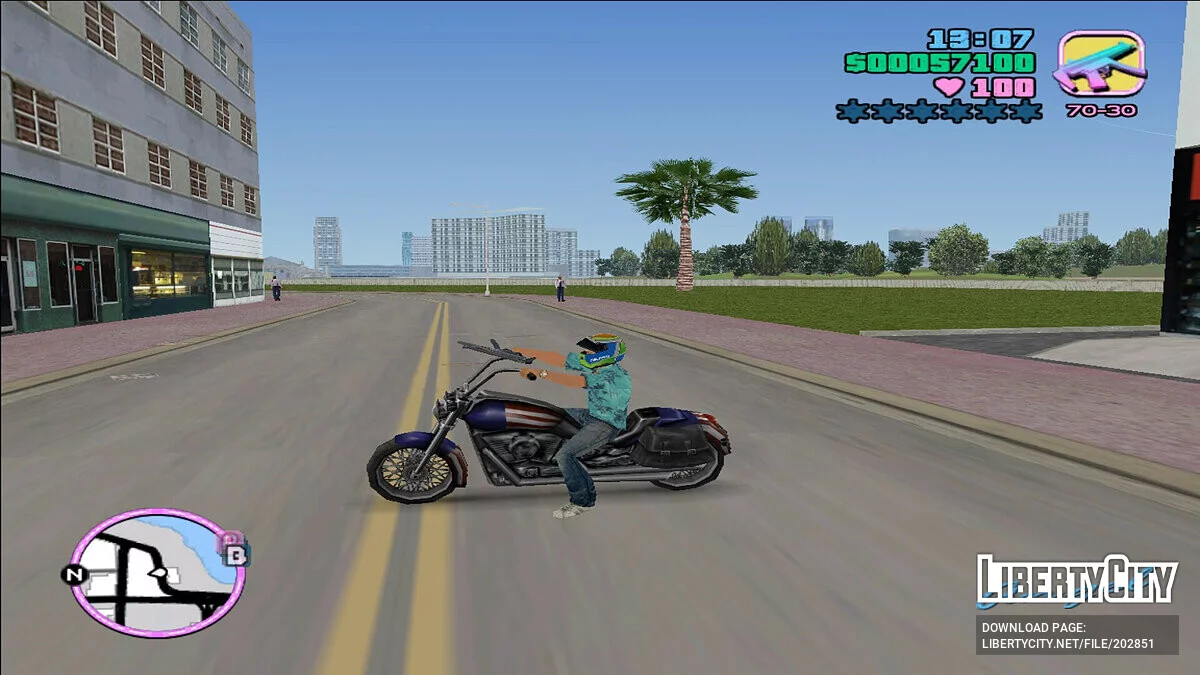 Wear Helmet / GTA Vice City