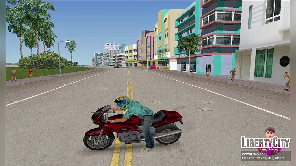 Wear Helmet / GTA Vice City