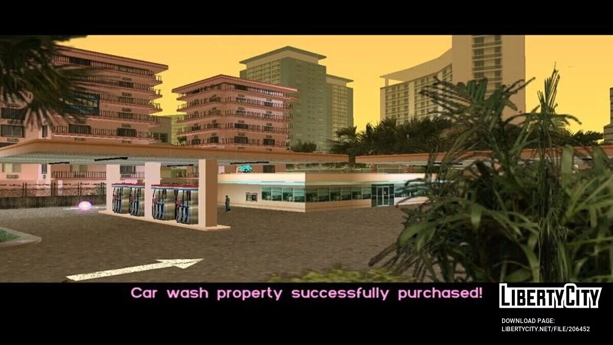 Stations de lavage de voitures fonctionnelles et sauvegarde de la partie / GTA Vice City