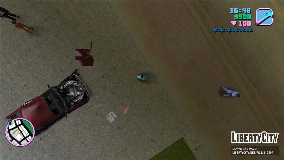 Cámara superior (como GTA 1, 2 y Londres) / GTA Vice City