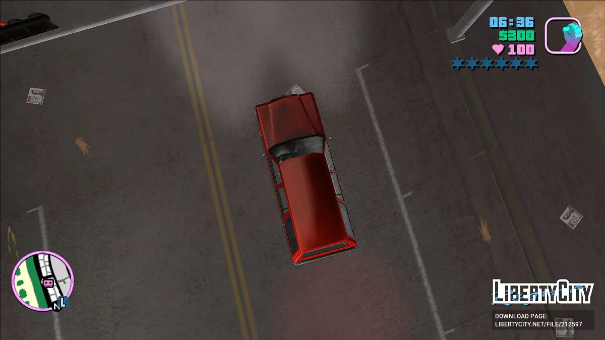 Cámara superior (como GTA 1, 2 y Londres) / GTA Vice City