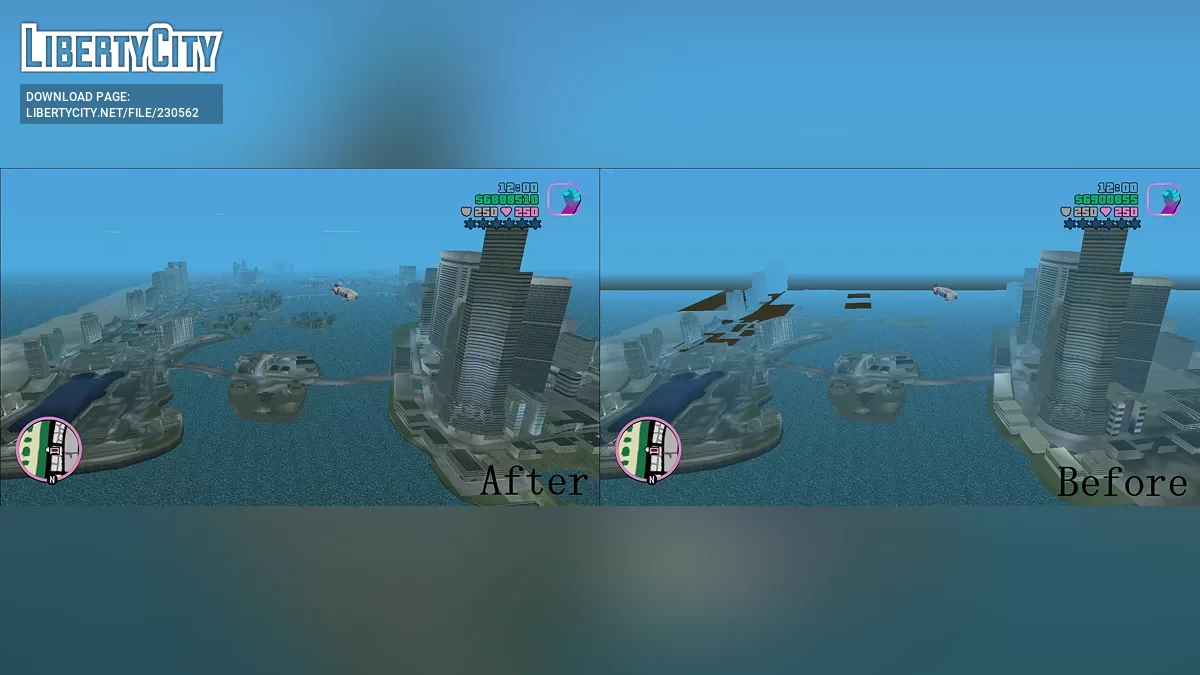 Ультра Дальність Прорисовки / GTA Vice City