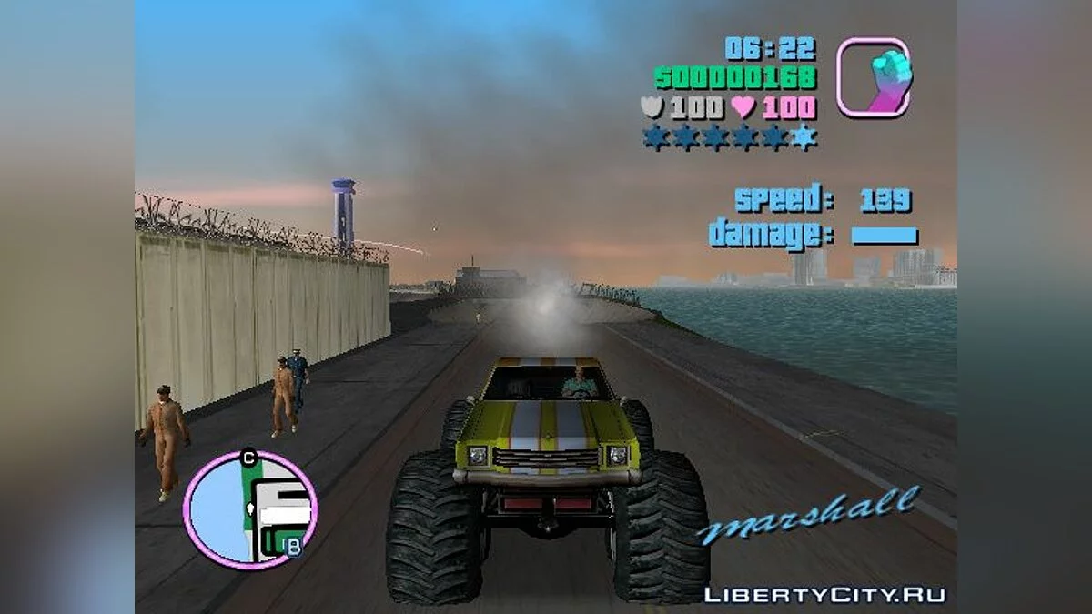 Marshall Monster Truck for Vice City (MVL) v. 1.0 / GTA Vice City