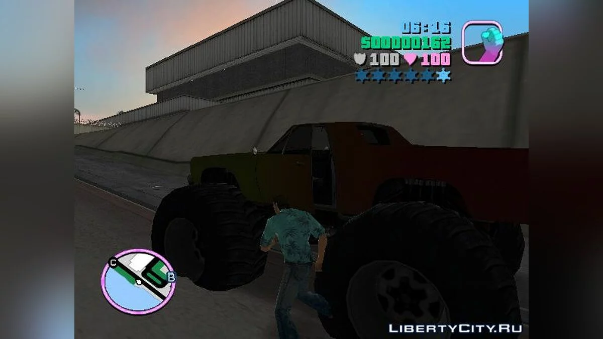 Marshall Monster Truck for Vice City (MVL) v. 1.0 / GTA Vice City