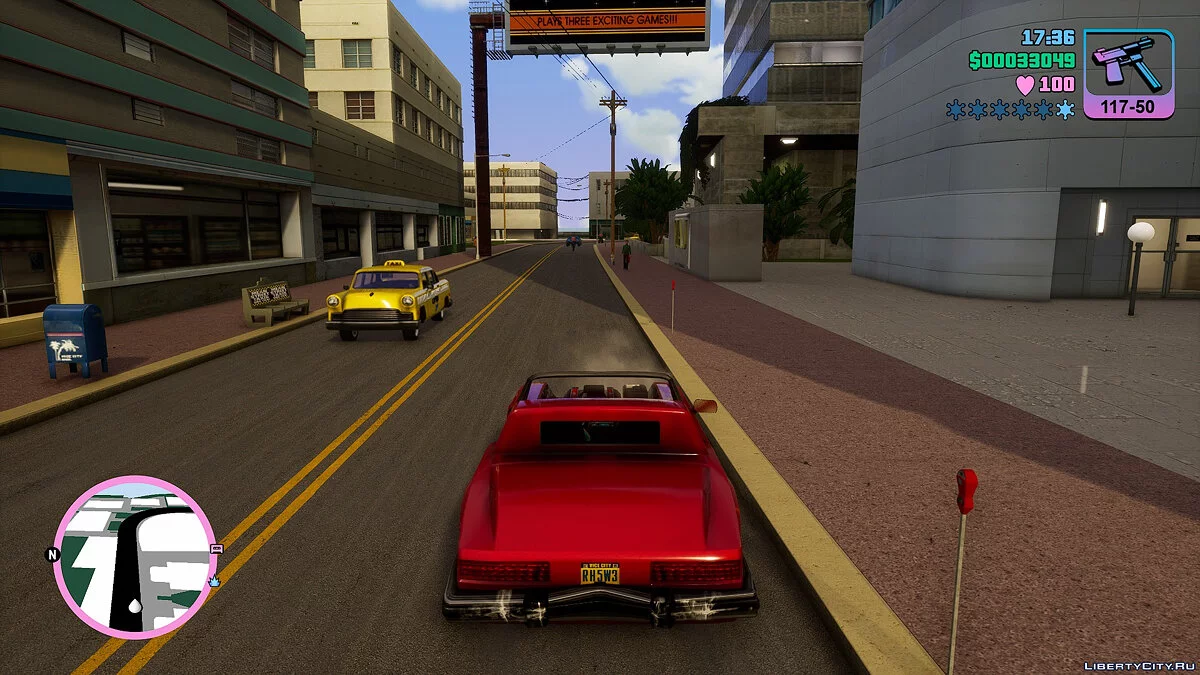 Improved road textures / GTA Vice City: The Definitive Edition