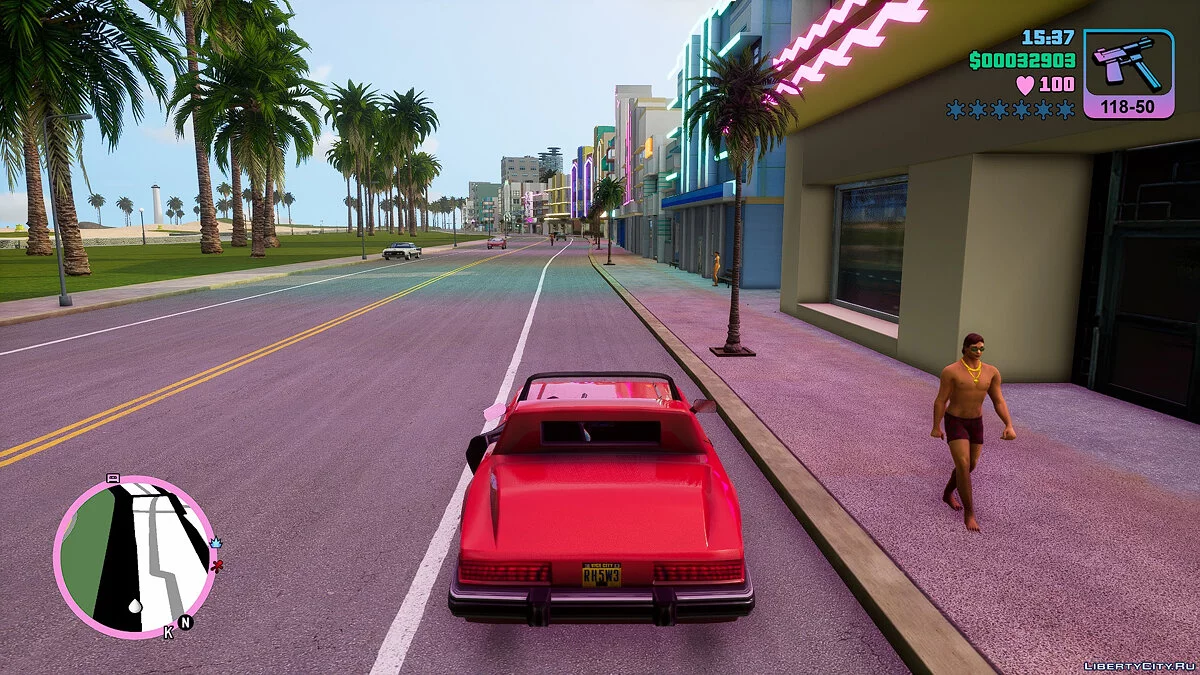 Improved road textures / GTA Vice City: The Definitive Edition