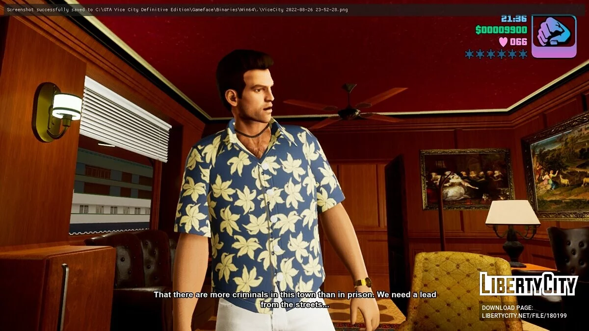 Рубашка с цветами, белые джинсы и красные туфли / GTA Vice City : L'Édition définitive