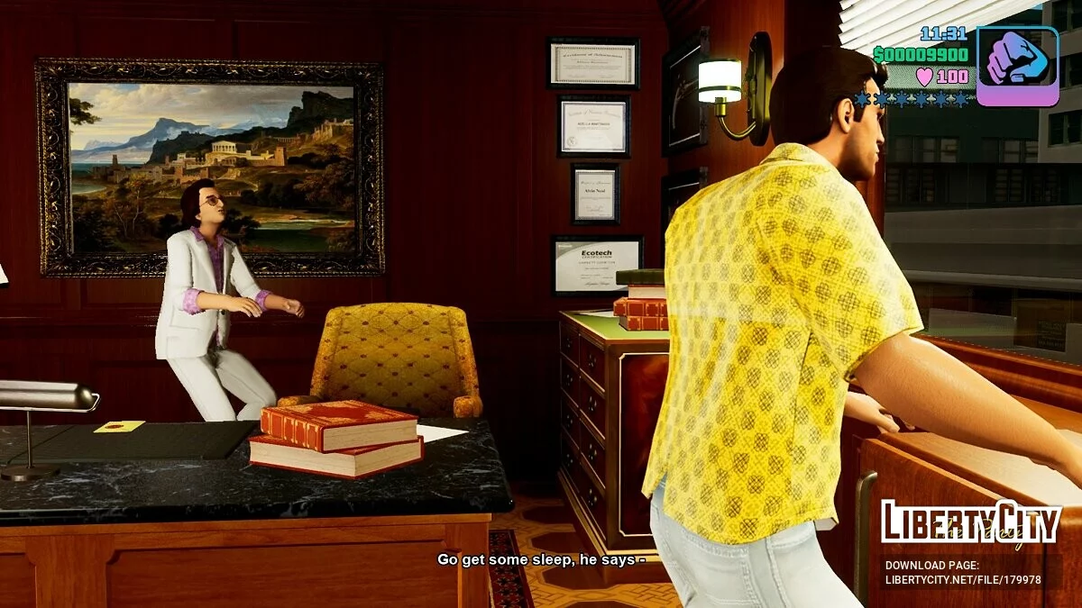 Золотиста сорочка та блакитні джинси / GTA Vice City: The Definitive Edition