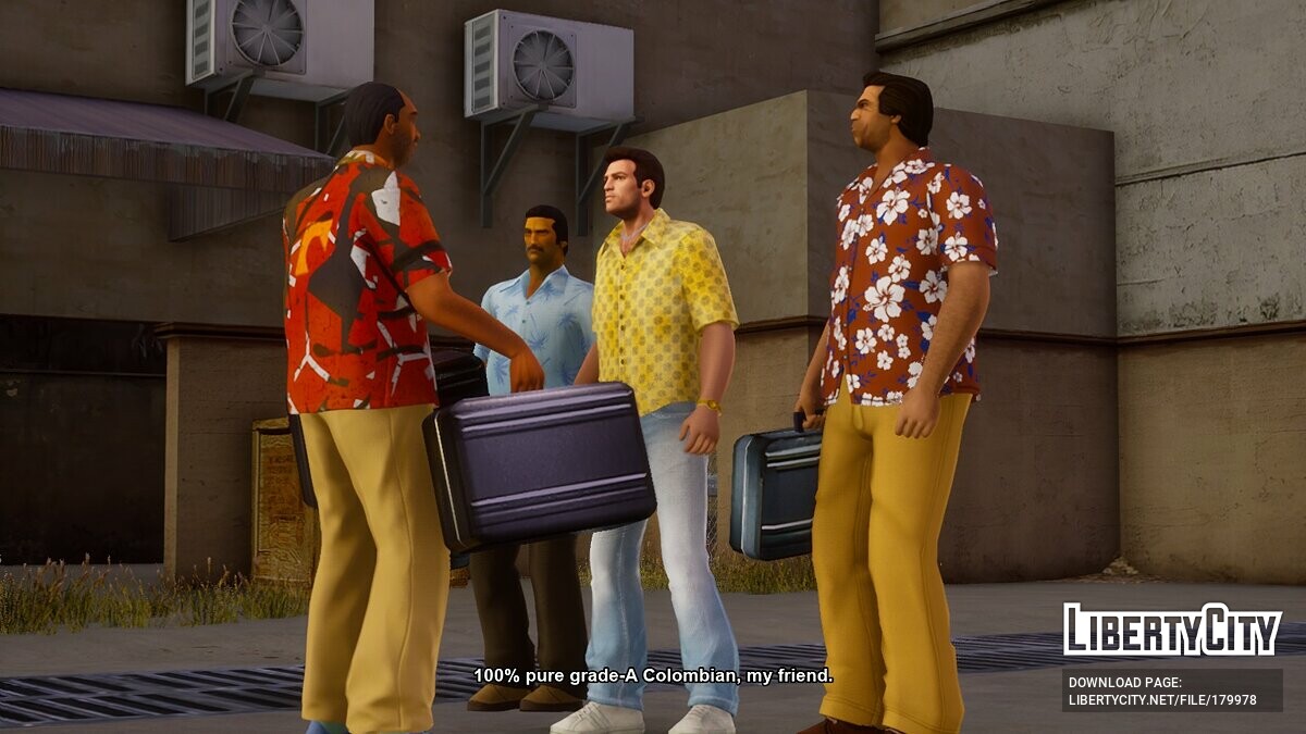 Скачать Золотистая рубашка и голубые джинсы для GTA Vice City: The  Definitive Edition