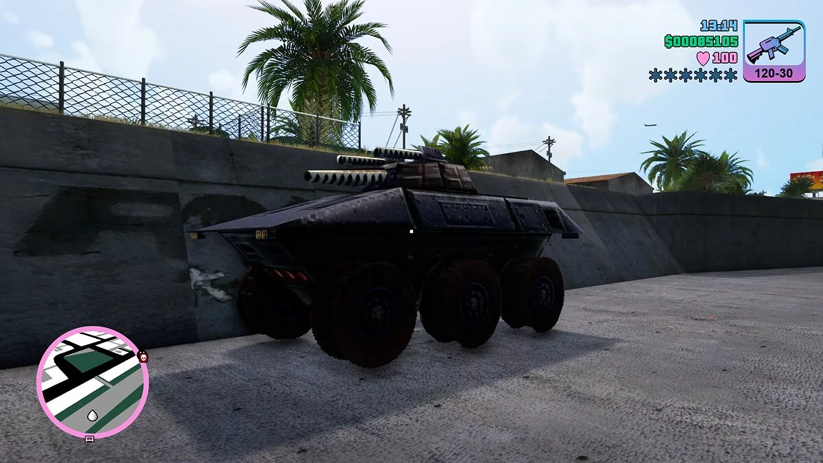 Cars from Twisted Metal / GTA Vice City: The Definitive Edition