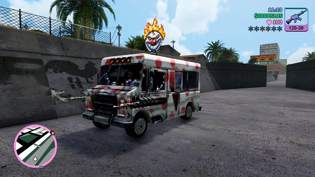 Cars from Twisted Metal / GTA Vice City: The Definitive Edition