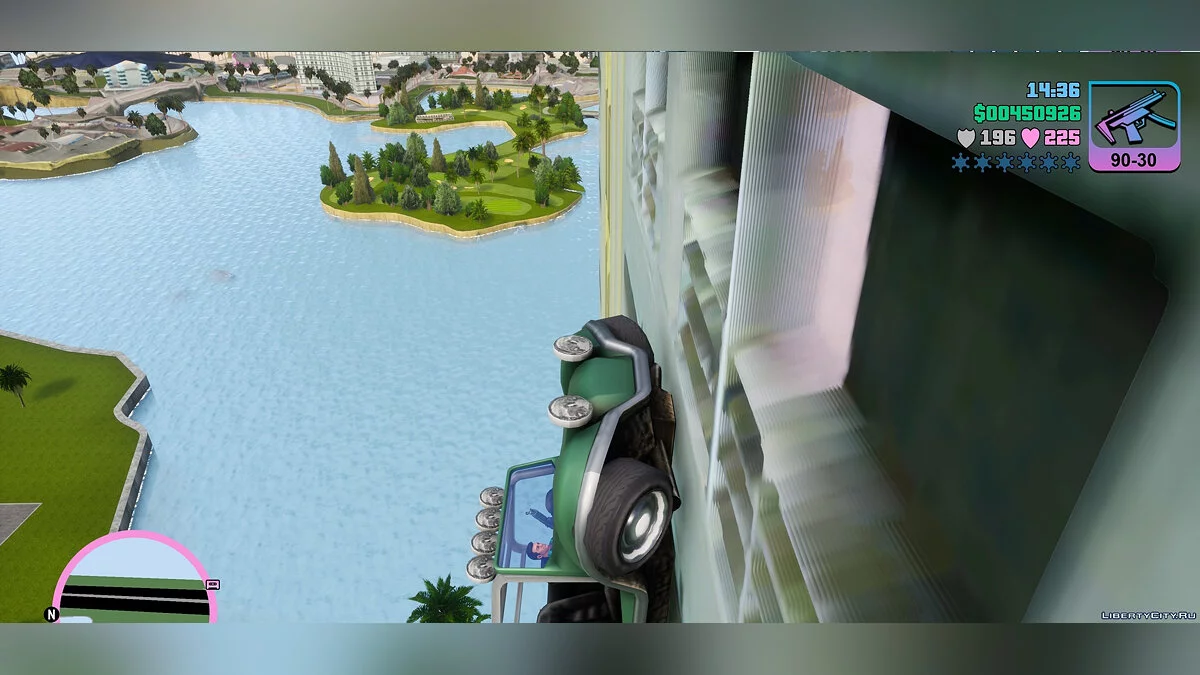 Riding on the walls / GTA Vice City: The Definitive Edition