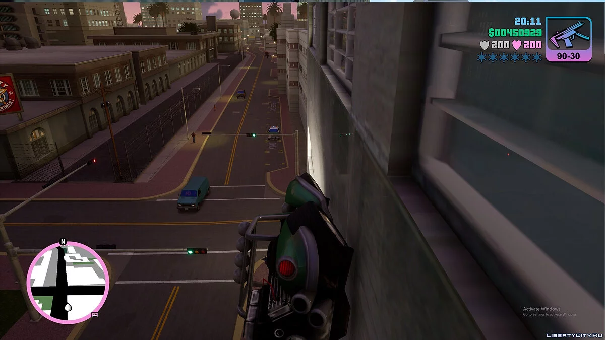 Riding on the walls / GTA Vice City: The Definitive Edition