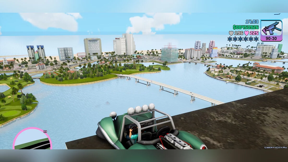 Riding on the walls / GTA Vice City: The Definitive Edition