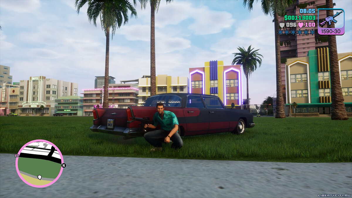 I love the vivid colors of the cars in GTA Vice City. So much so