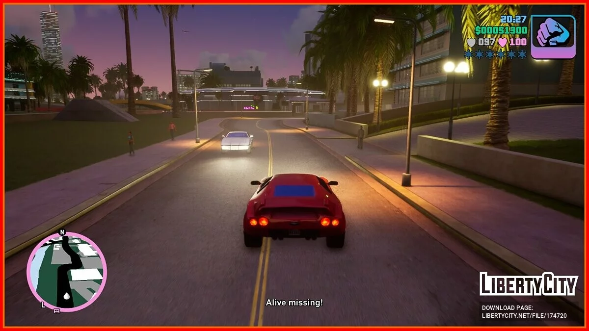 Відключення трафіку (немає людей і транспорту) / GTA Vice City: The Definitive Edition