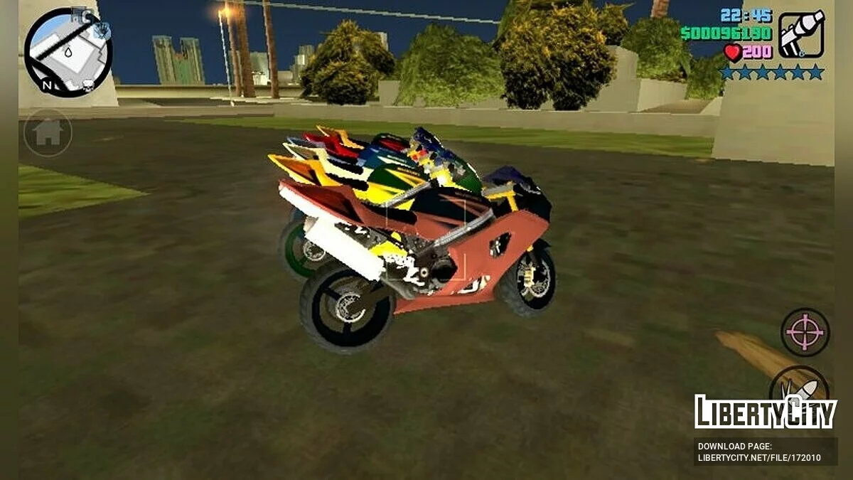 Мотоцикл Suzuki GXR / GTA Vice City (iOS, Android)