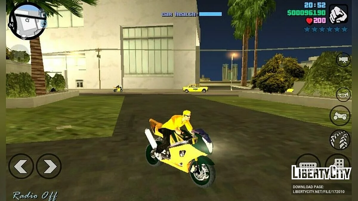 Мотоцикл Suzuki GXR / GTA Vice City (iOS, Android)