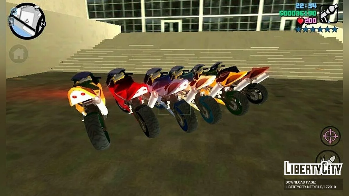 Мотоцикл Suzuki GXR / GTA Vice City (iOS, Android)