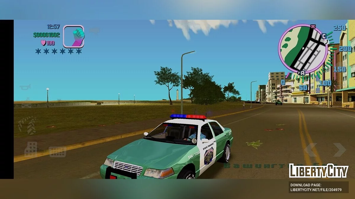 Policía Ford Crown Victoria / GTA Vice City (iOS, Android)