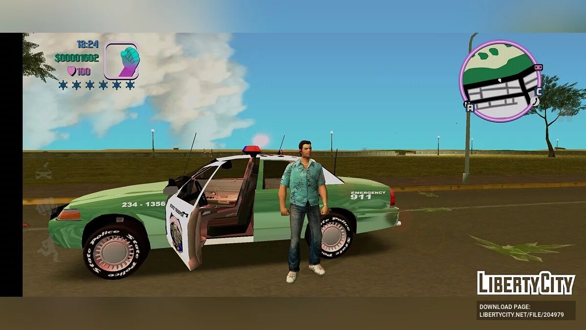 Policía Ford Crown Victoria / GTA Vice City (iOS, Android)