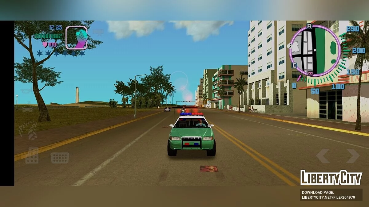 Policía Ford Crown Victoria / GTA Vice City (iOS, Android)