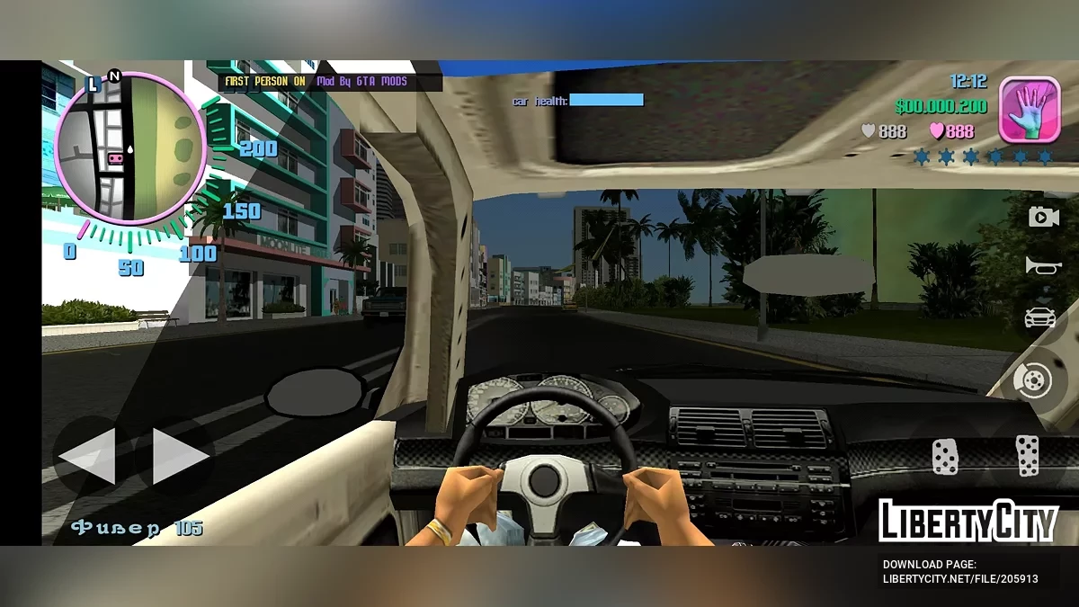 BMW M3 GTR From NFS Most Wanted / GTA Vice City (iOS, Android)