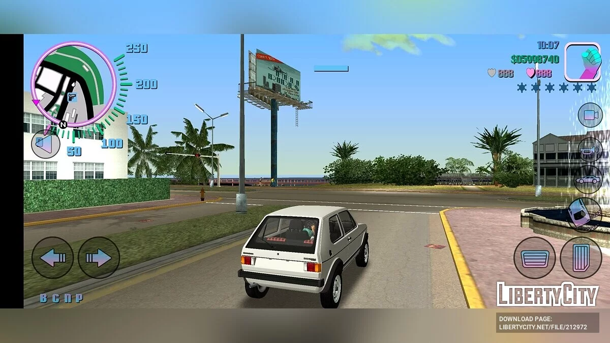 Volkswagen Golf Mk1 GTI / GTA Vice City (iOS, Android)