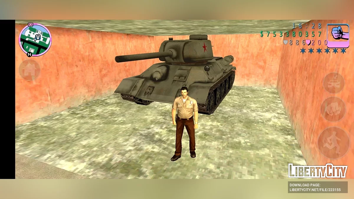 Soviet T-34-85 Tank / GTA Vice City (iOS, Android)
